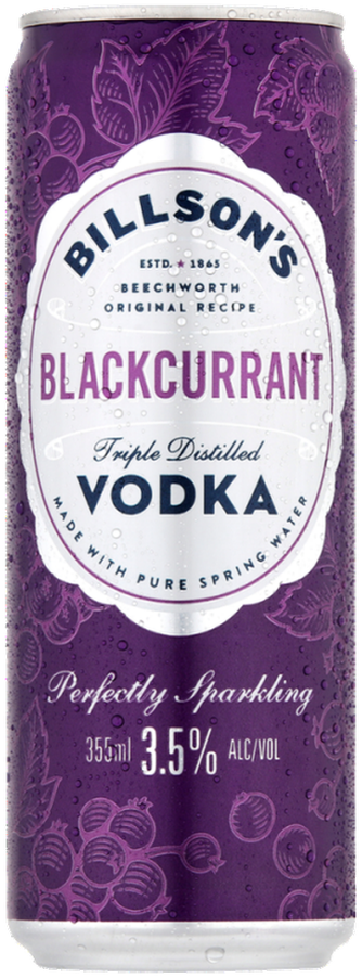 Billson's Vodka & Blackcurrant 355ml