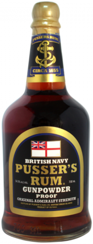 Pussers British Navy Gunpowder Proof Rum 700ml
