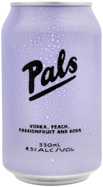 Pals Vodka Peach Passionfruit & Soda 330ml