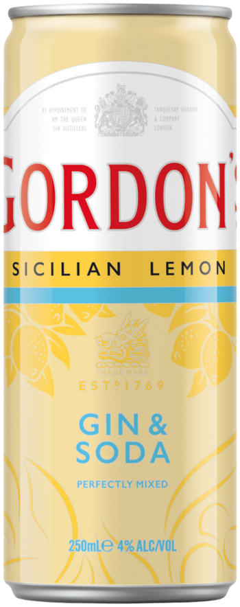 Gordons Sicilian Lemon 250ml