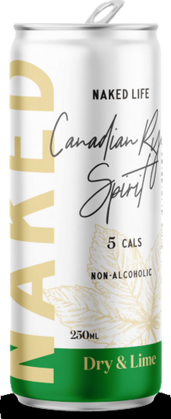 Naked Life Non-Alcoholic Canadian Rye Spirit Dry And Lime 4 250ml