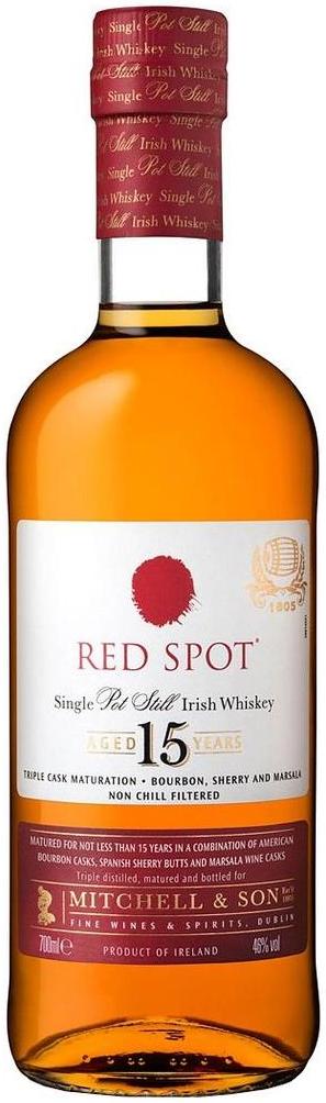Red Spot 15 Year Old Single Pot Still Irish Whiskey 700ml