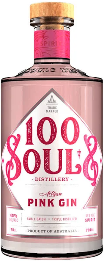 100 Souls Pink Gin 700ml