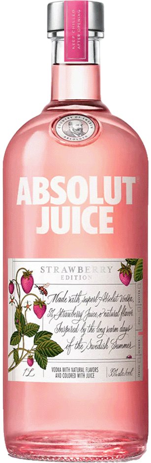 Absolut Strawberry Juice Edition Vodka 750ml