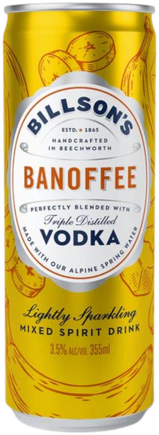 Billson's Vodka With Banoffee 355ml