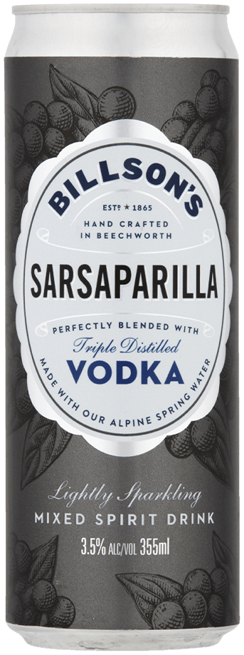 Billson's Vodka With Sarsaparilla 355ml