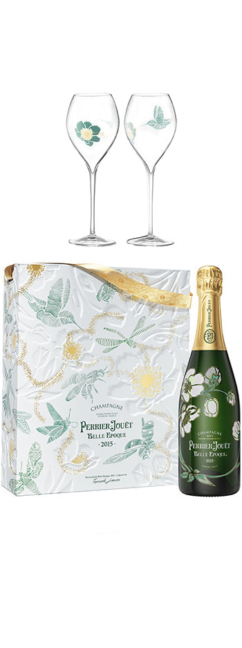 Perrier-Jouet Belle Epoque Brut Twin 2015 Gift Pack