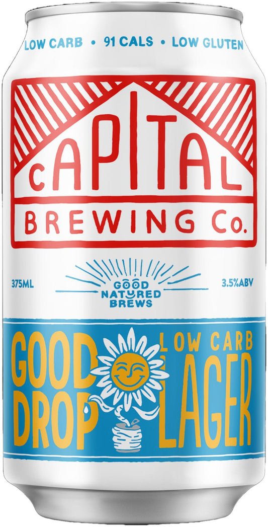 Capital Brewing Co Good Drop Low Carb Lager 375ml