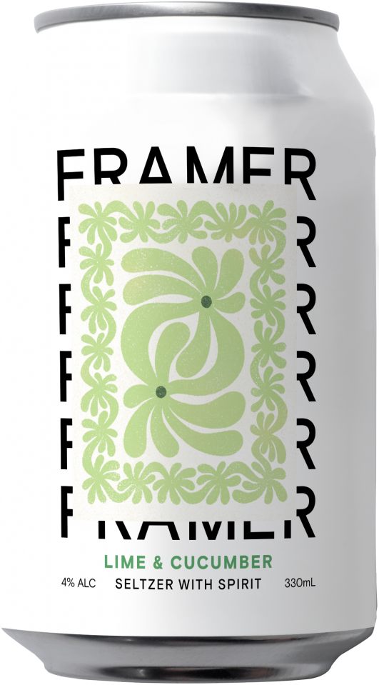 Framer Lime & Cucumber Seltzer 330ml