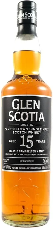 Glen Scotia 15 Year Old Whiskey 700ml