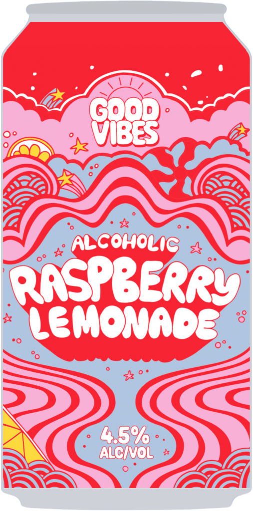Good Vibes Alcoholic Raspberry Lemonade 375ml