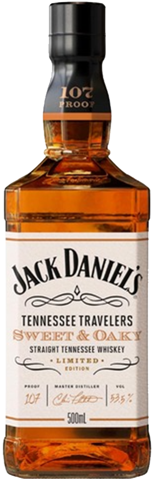 Jack Daniels Tennessee Travelers Sweet & Oaky Whiskey 500ml