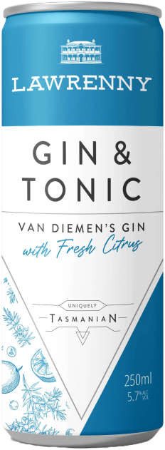 Lawrenny Van Diemen's Gin & Tonic 250ml