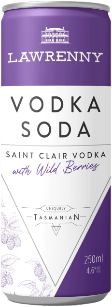 Lawrenny Vodka Soda Wild Berry 250ml