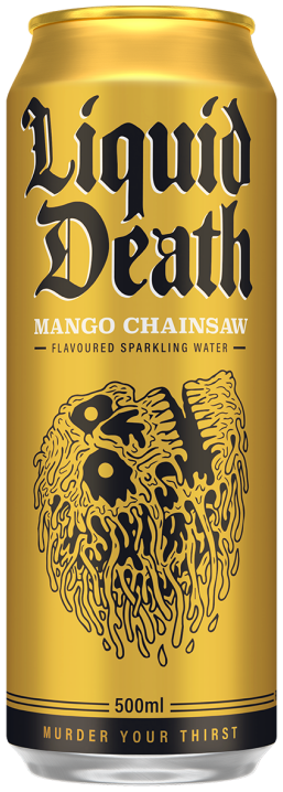 Liquid Death Sparkling Water Mango Chainsaw 500ml