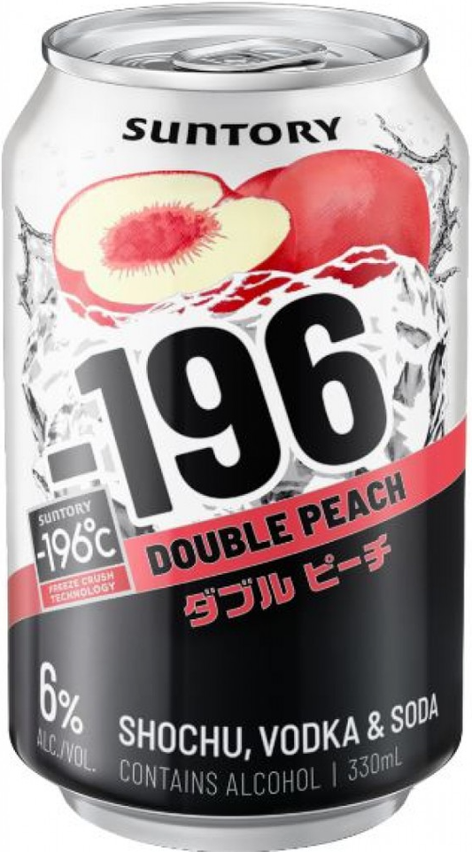Suntory -196 Double Peach 24 Pack 330ml