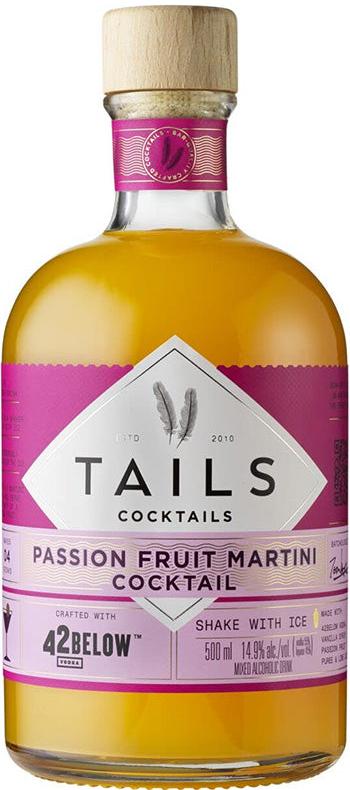 Tails Passionfruit Martini and Bonus Cocktail Shaker Gift Pack 500ml