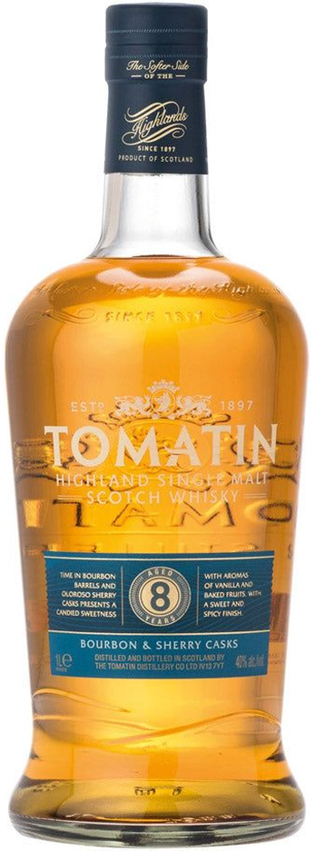 Tomatin 8 Year Old Single Malt Scotch Whisky 1L
