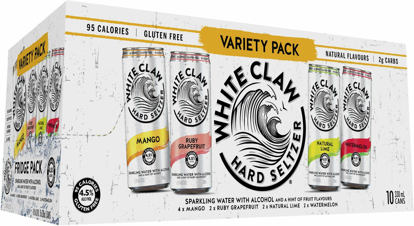 White Claw Variety Pack 10 Pack X 330ml
